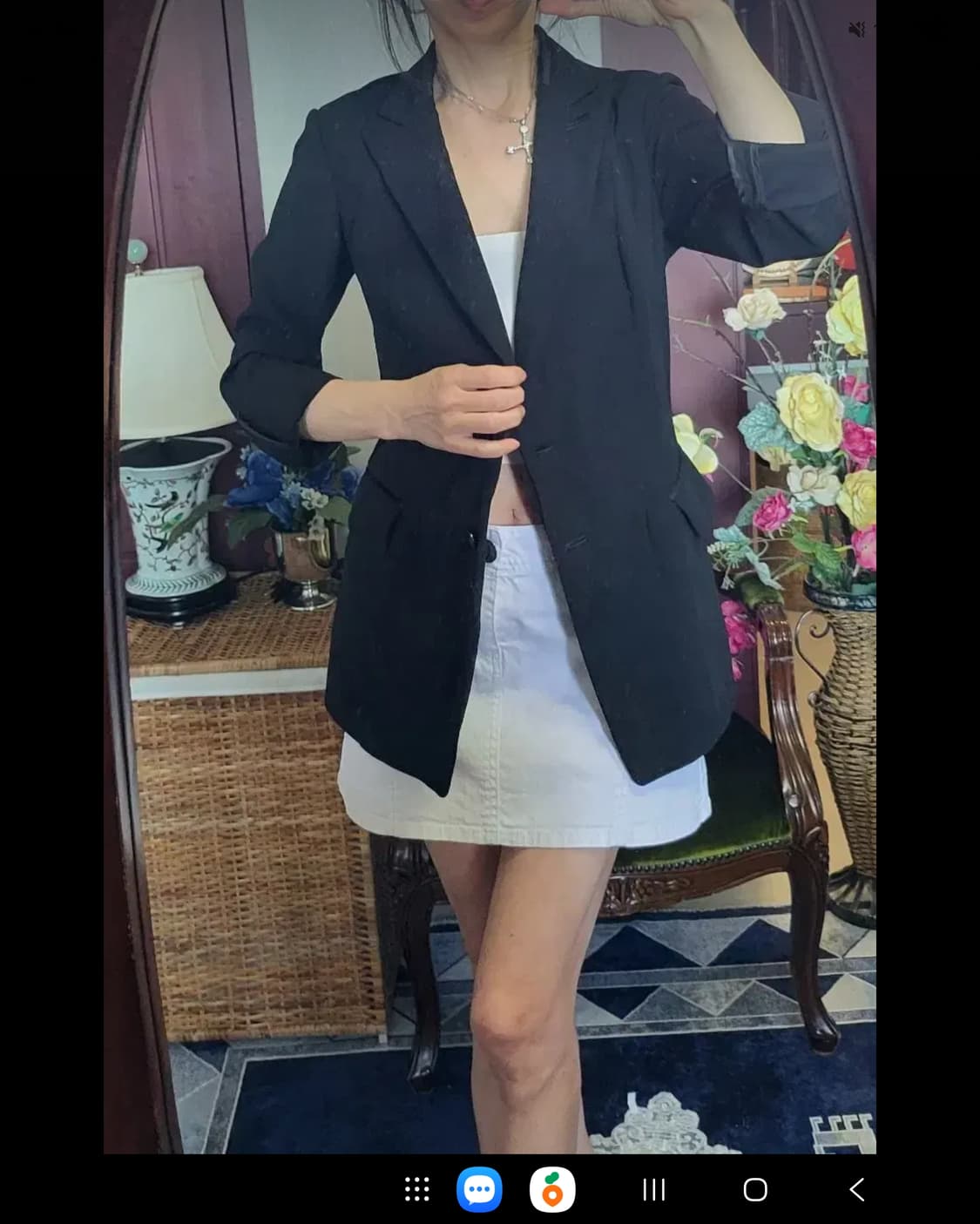 프랑스 모르간 하절기 폴리 블랙 쟈켓 상품이미지1