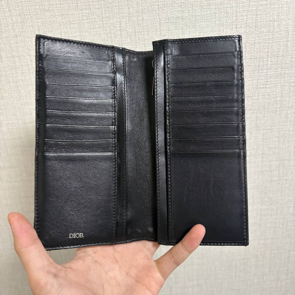 디올 오블리크 장지갑 블랙 상품이미지5