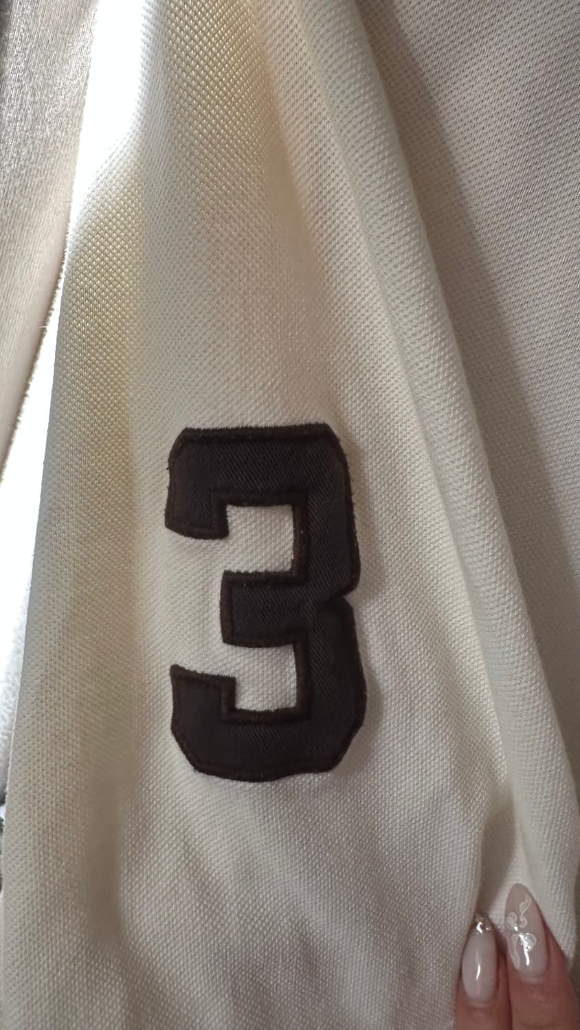 폴로 랄프로렌 빅포니 아이보리 브라운 니트 롱슬 상품이미지3