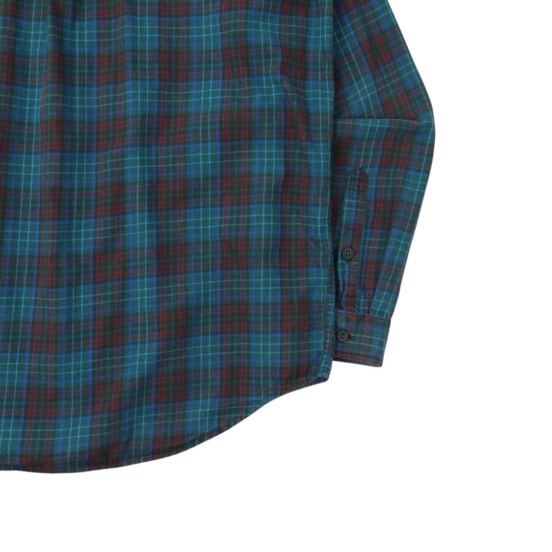 파타고니아 오가닉 코튼 블루 플레드 체크 셔츠 상품이미지7