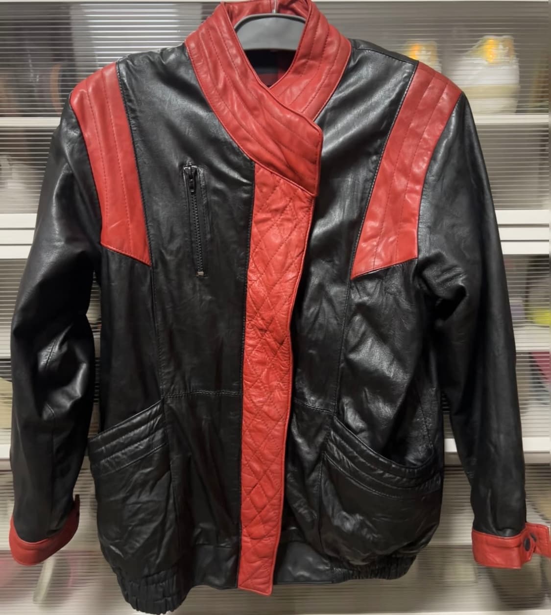 핸드페인티드 Michael Jackson Thriller 레더 자켓 상품이미지2