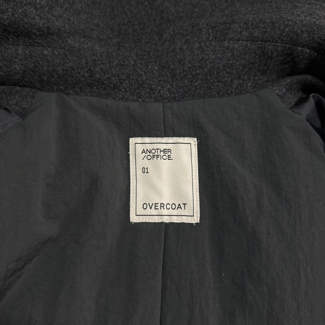 어나더오피스 보이저 발마칸 롱 코트 (Heather Charcoal) 상품이미지6