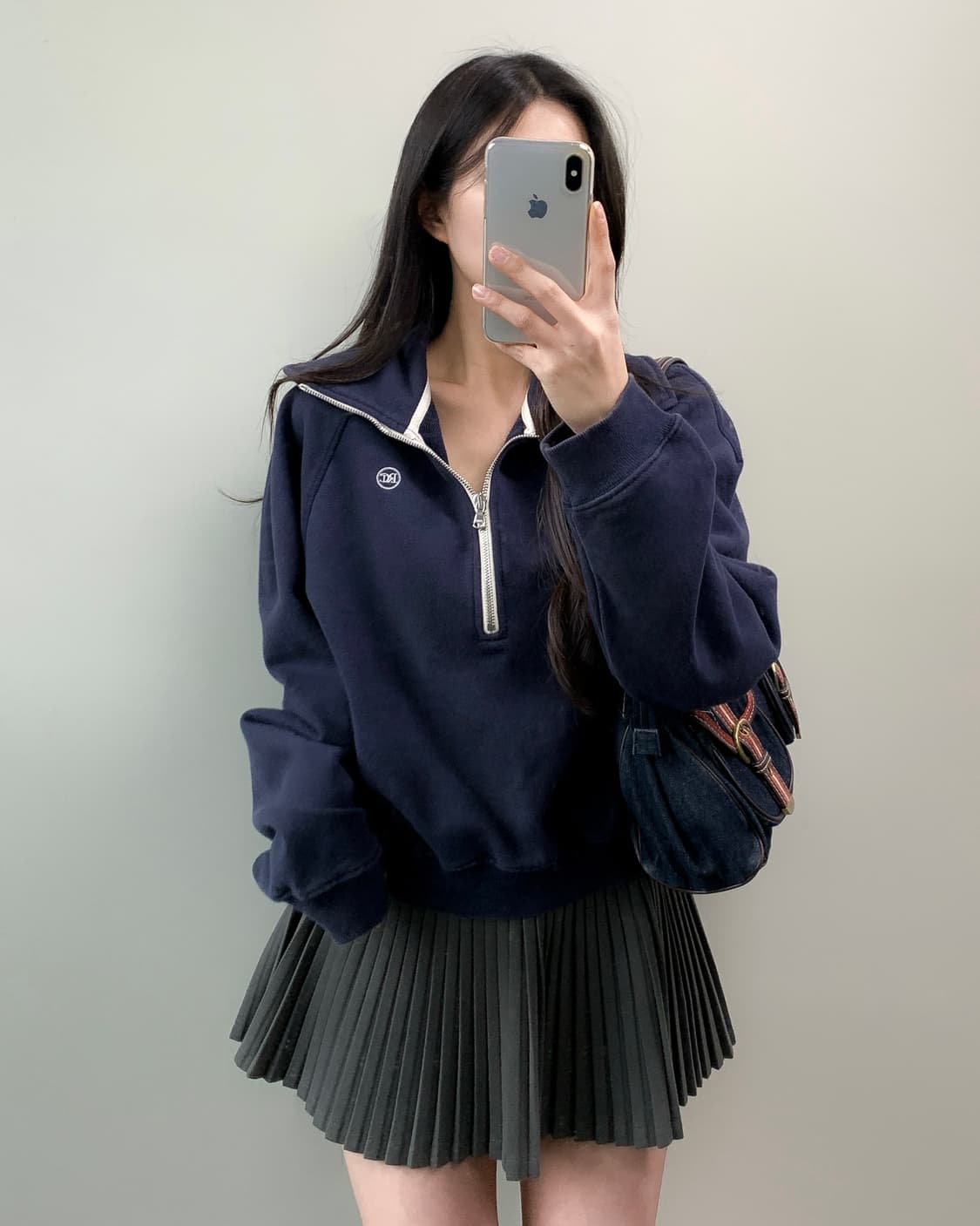 렉토 반집업 맨투맨 상품이미지2