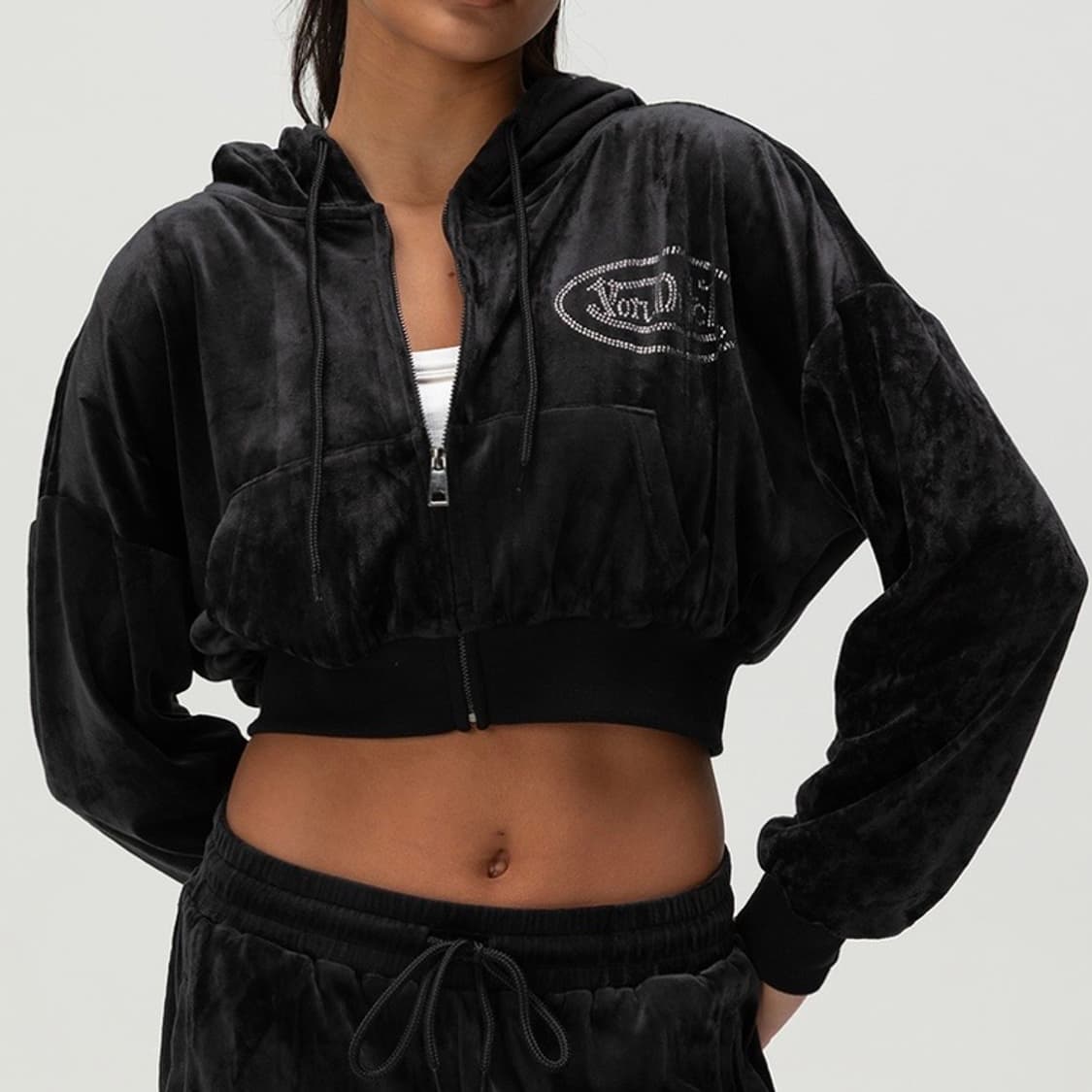 본더치 크롭 벨벳 스웻 셋업 상품이미지9