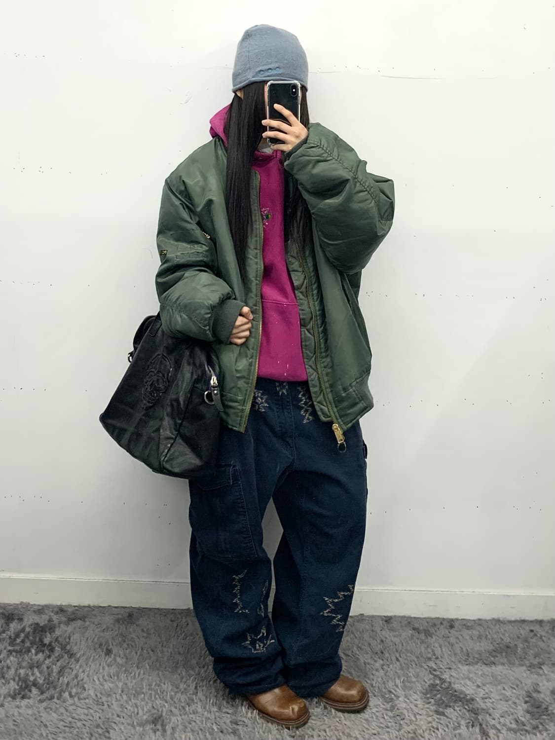 Reverse weave 90s usa 페인팅 후디 상품이미지4