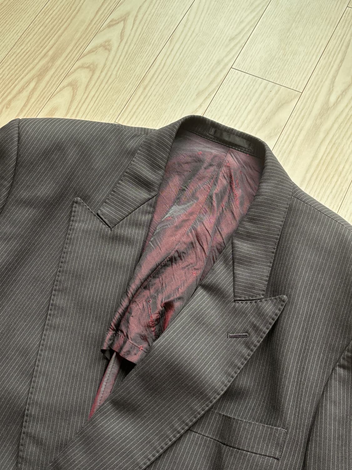 Pinstripe Double Breasted Blazer Set-up 상품이미지2