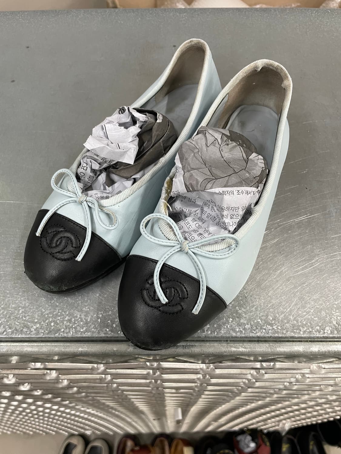 샤넬 투톤 발레 플랫 슈즈 36.5 (gr-4157) 상품이미지2