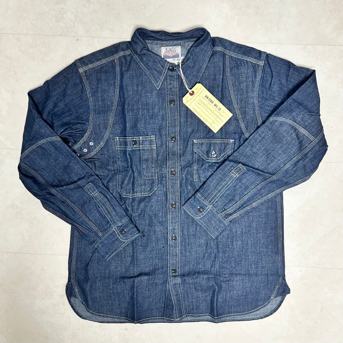 [새상품 2XL] 브론슨 데님 워크 셔츠 상품이미지1