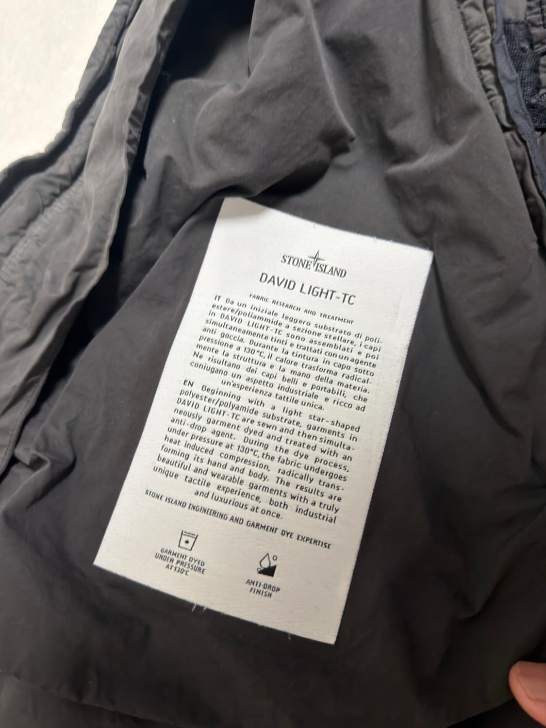 [백화점판, L] 스톤아일랜드 다비드TC 라이트 후드 야상 자켓 상품이미지8