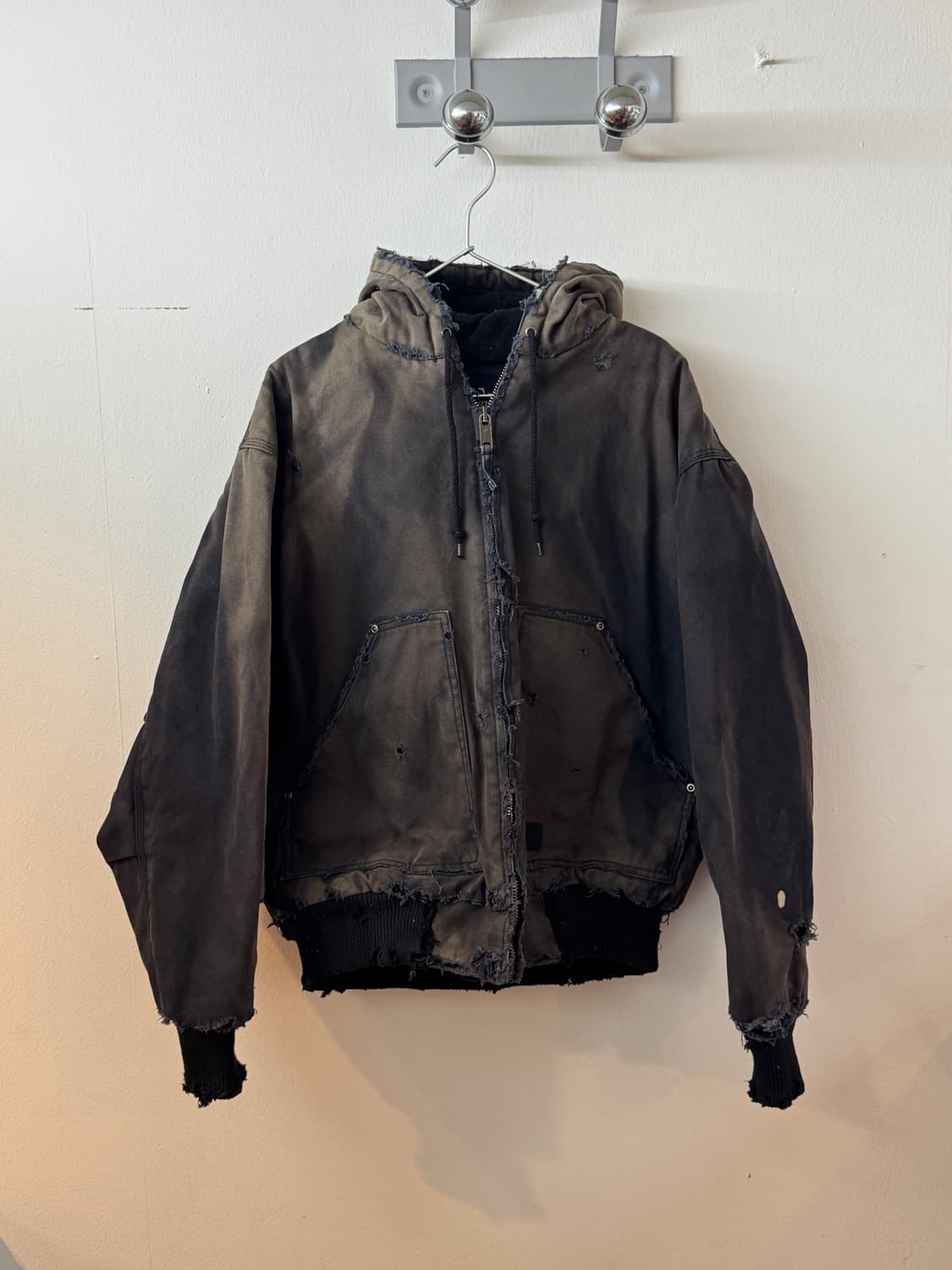 90s sun bleached quilted lined jumper 상품이미지1