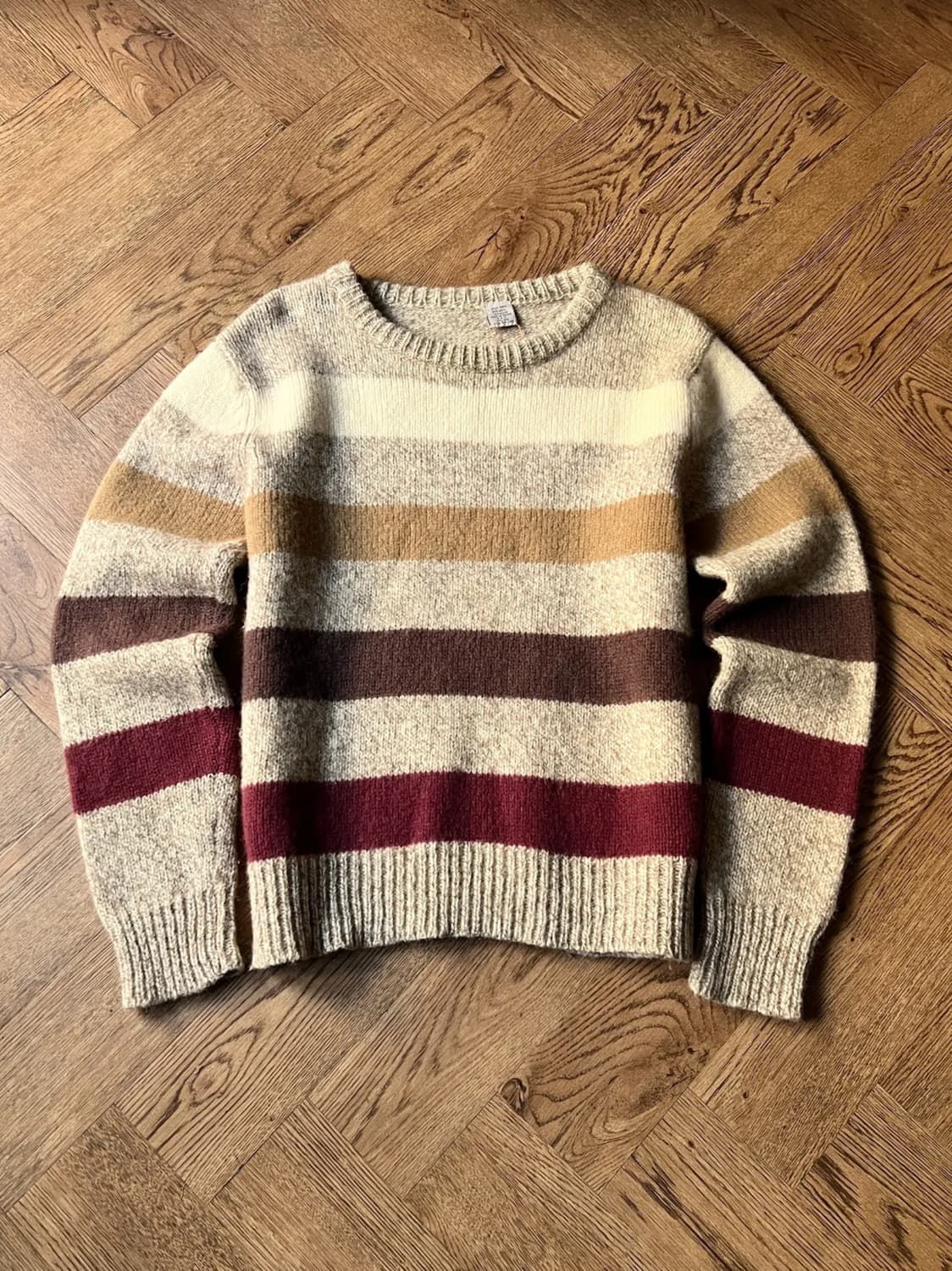 [S]90's USA 빈티지 그런지 스트라이프 울 니트 상품이미지1