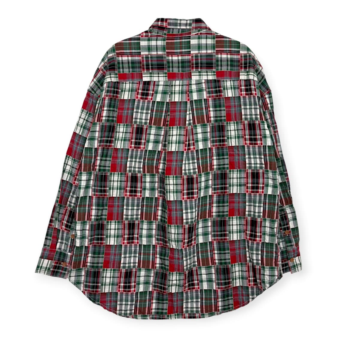 Give re collection grc 체크 패치워크 패턴 셔츠 상품이미지9