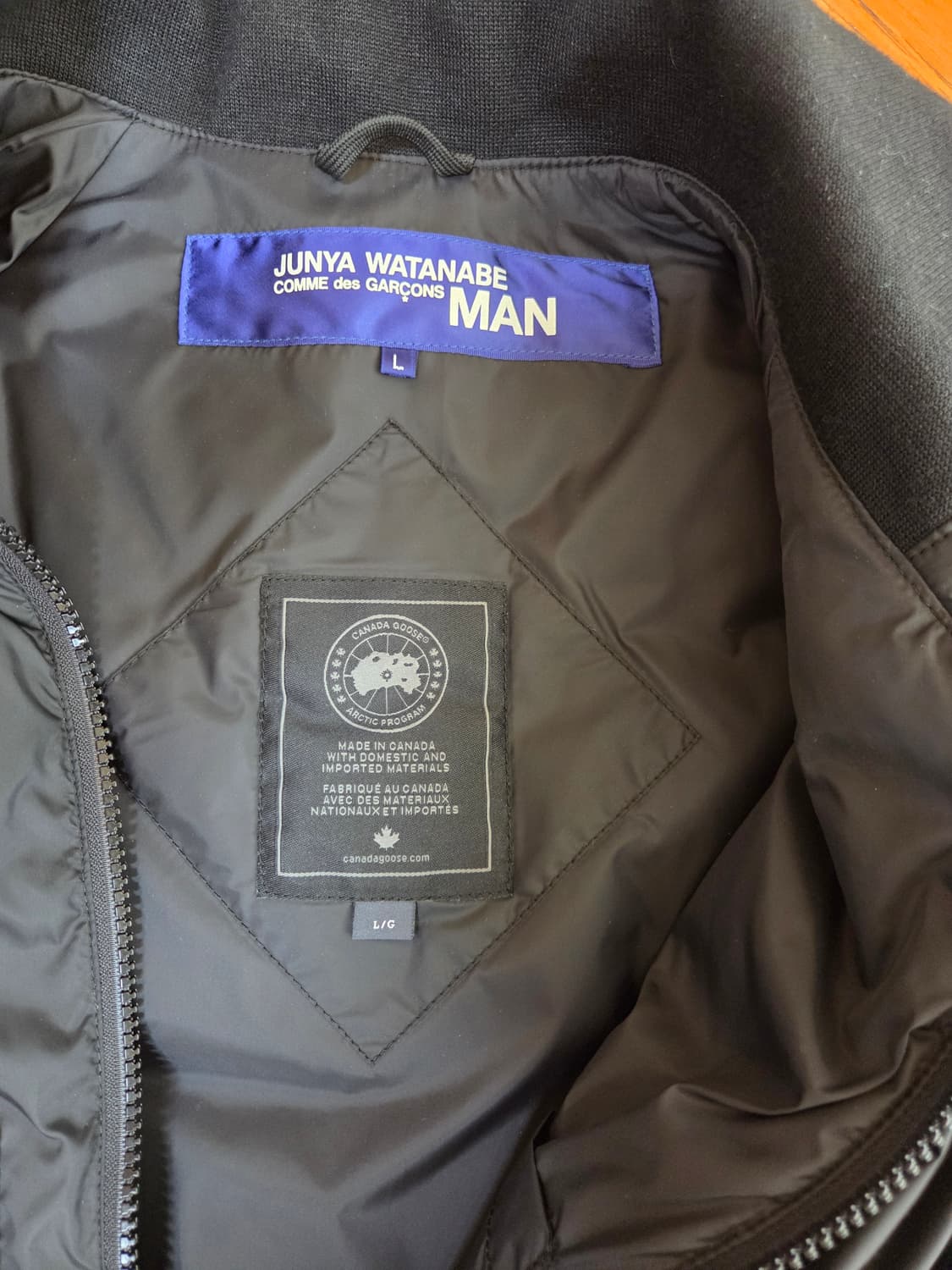 꼼데카르송 캐나다구스 콜라보 패딩 파카  상품이미지3