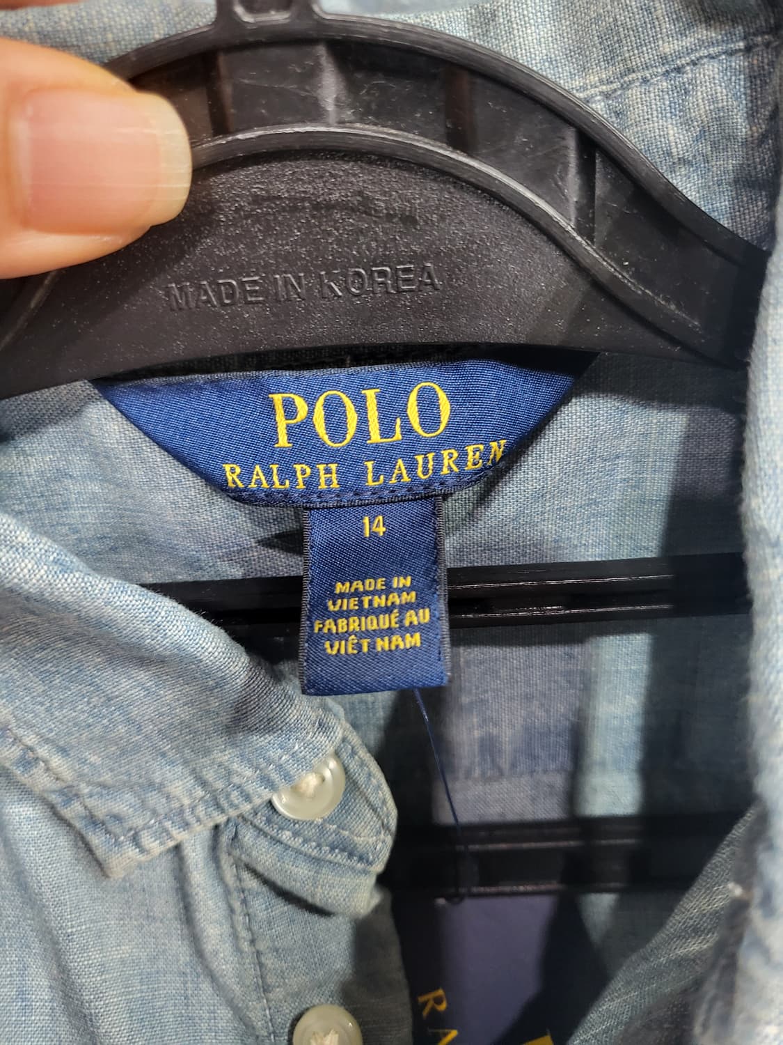 폴로 랄프로렌 데님 원피스(어린이) 상품이미지5