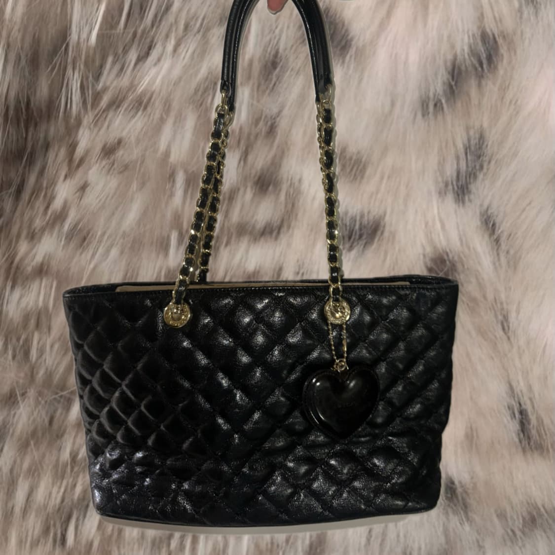 러브캣 블랙 숄더백 상품이미지3