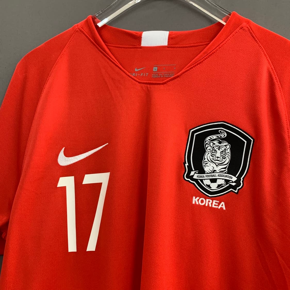 L 나이키 18 대한민국 국대 파울로 벤투 홈 레플리카 반팔 유니폼 상품이미지4