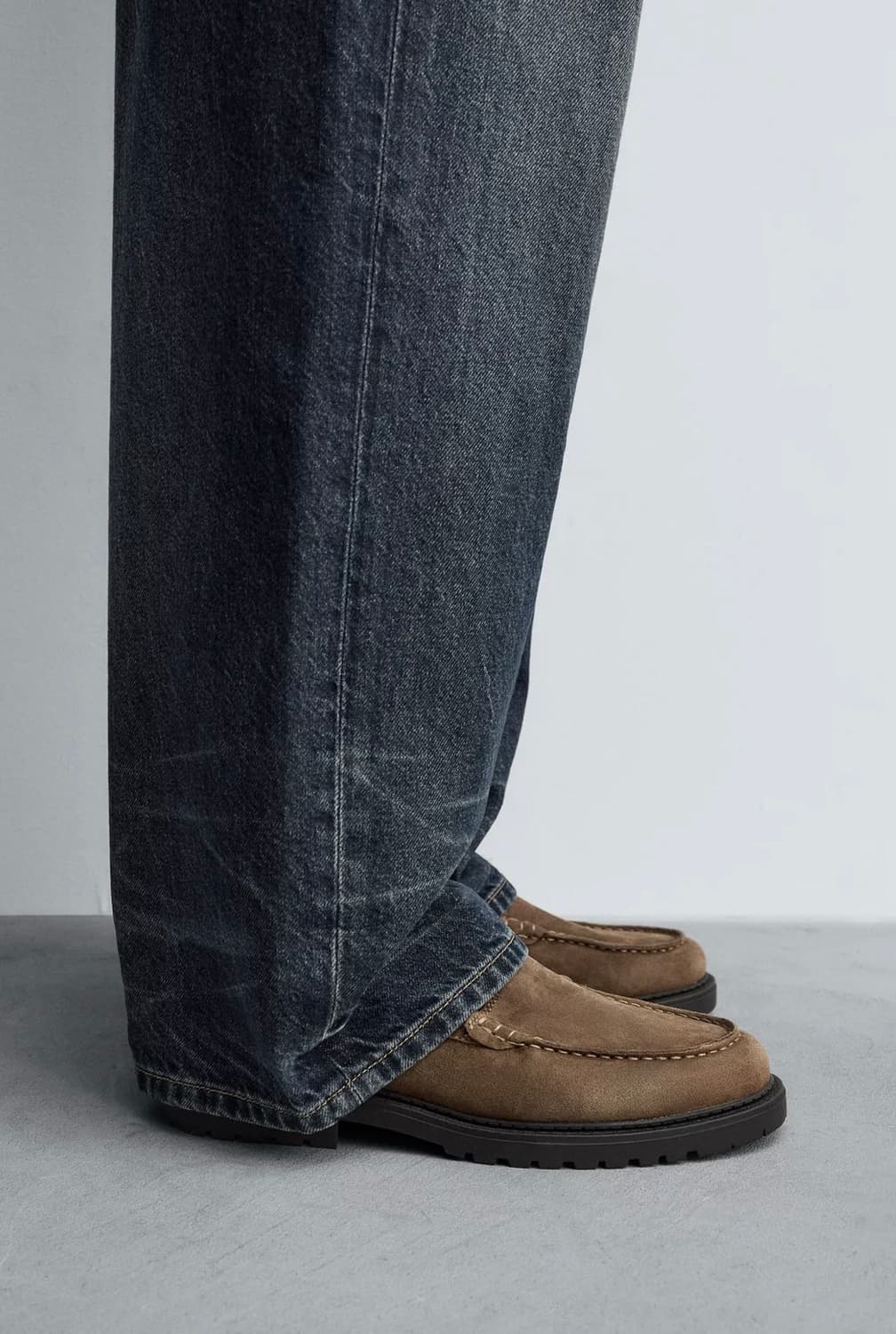 자라 소가죽 스웨이드 버클 레더 슈즈 더비슈즈 41 상품이미지2