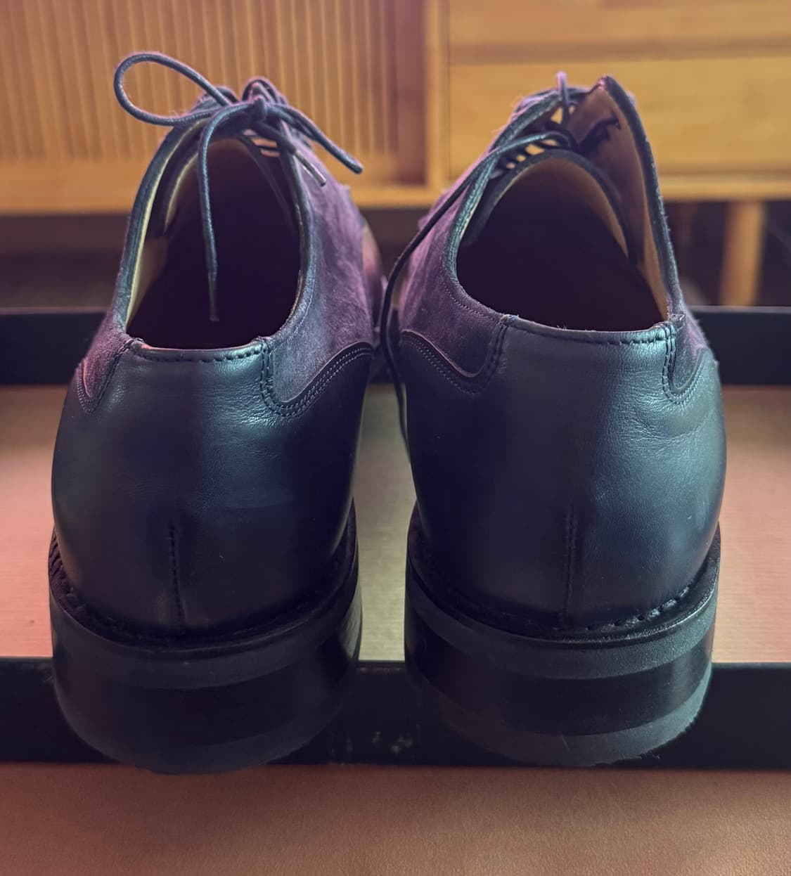 희귀) 파라부트 샴보드 스웨이드믹스 Noire Lis/Vel Marine 상품이미지4