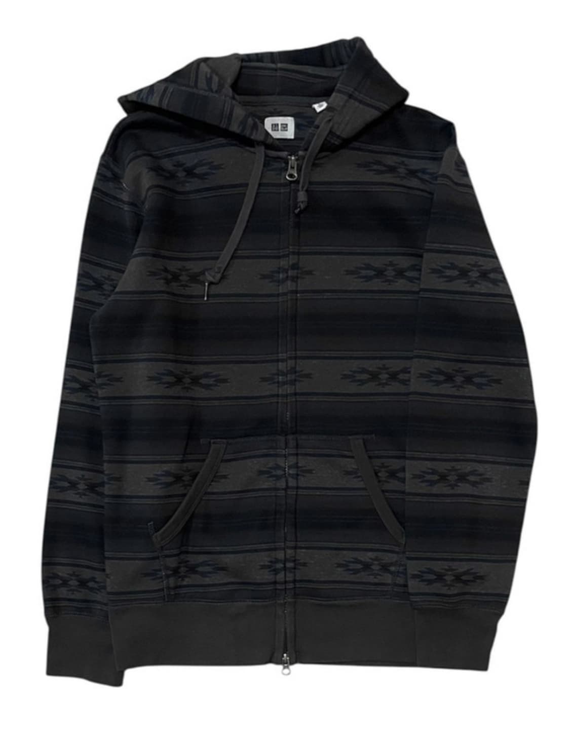 일본 유니클로 패턴 후드집업 상품이미지1