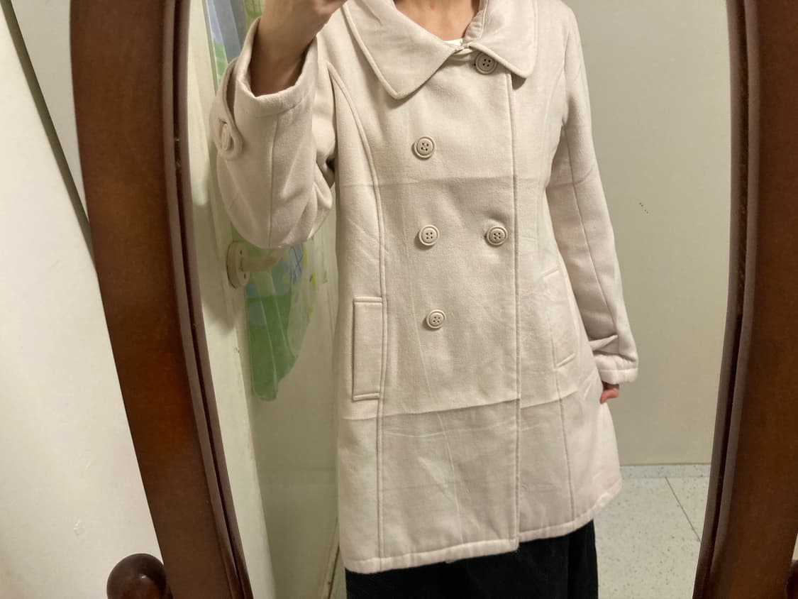 둥근카라 롱 코트 상품이미지4