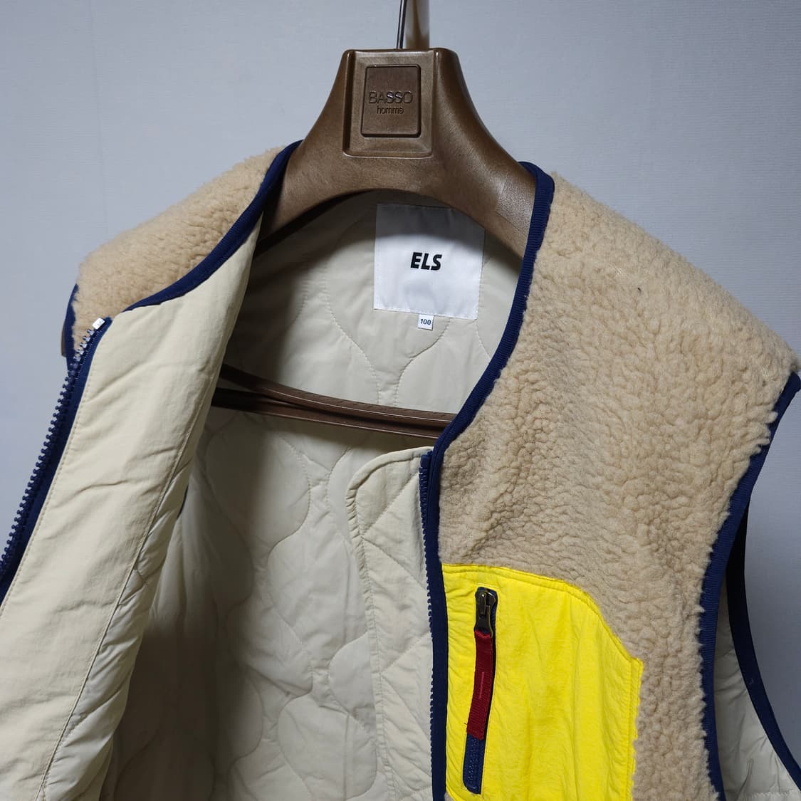 100 ) ELS 뽀글이 플리스 베스트 조끼 상품이미지3