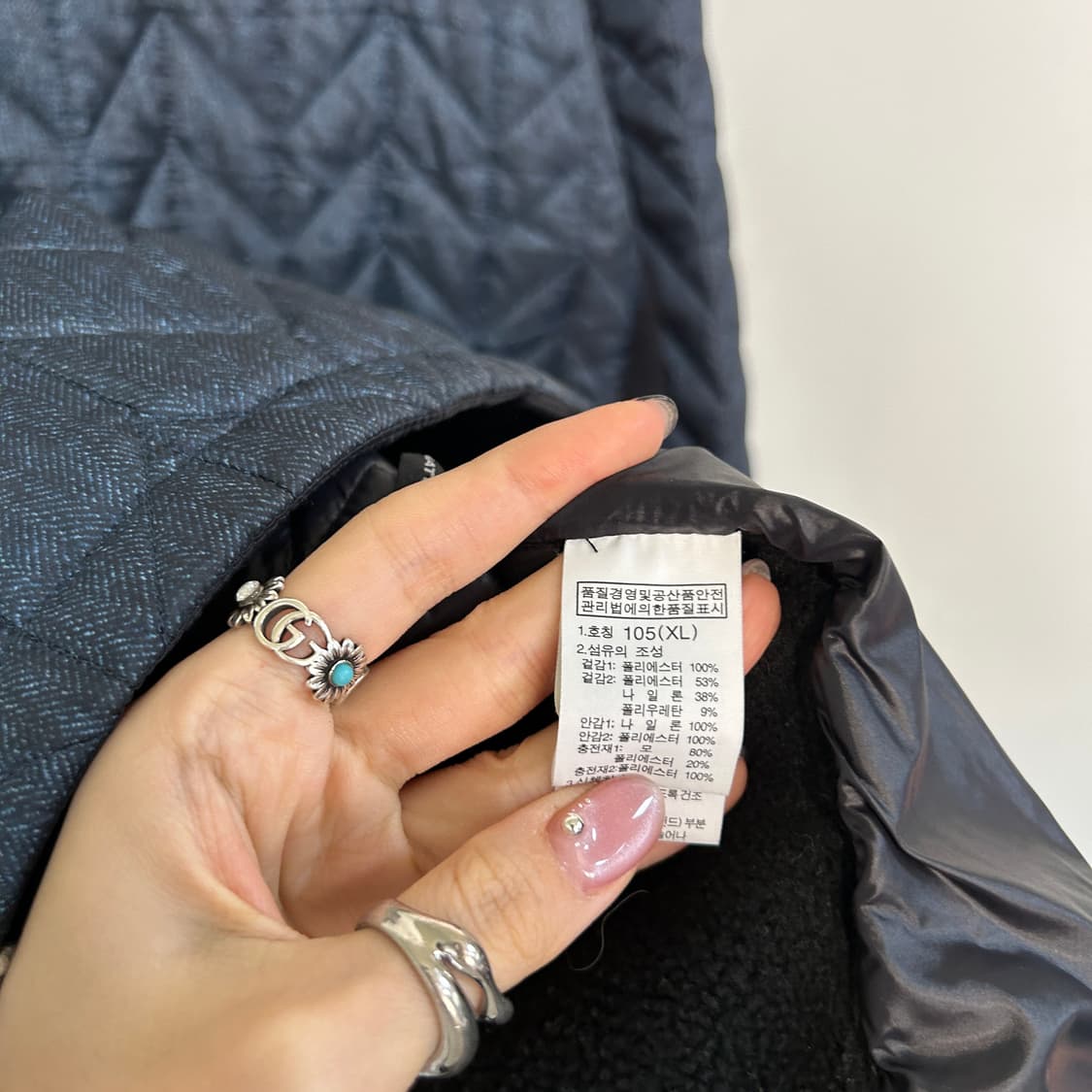 노스페이스 남성 기모 퀄팅 패딩 105 상품이미지4