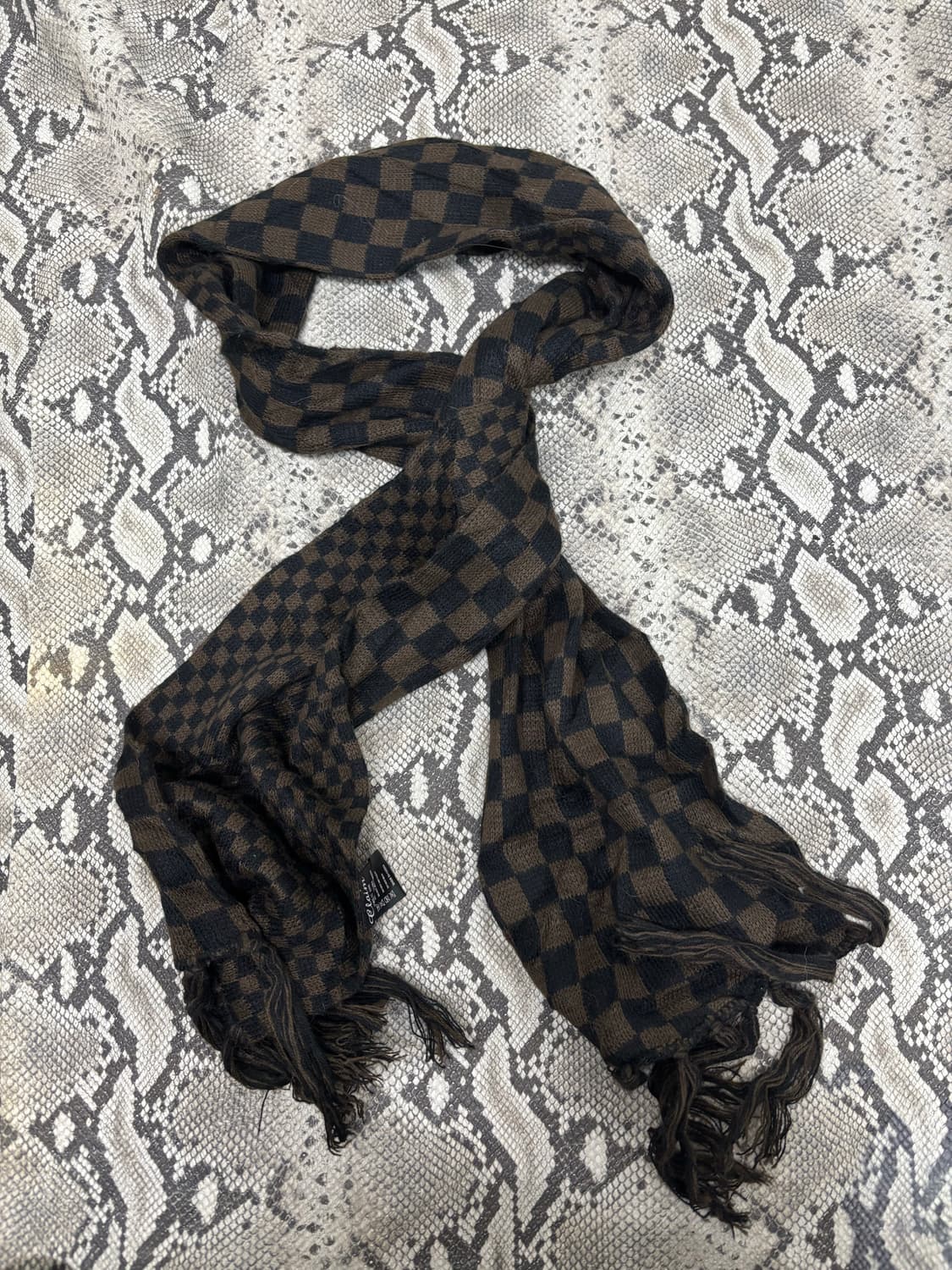 6Check Pattern Y2K Scarf 2.5 상품이미지4
