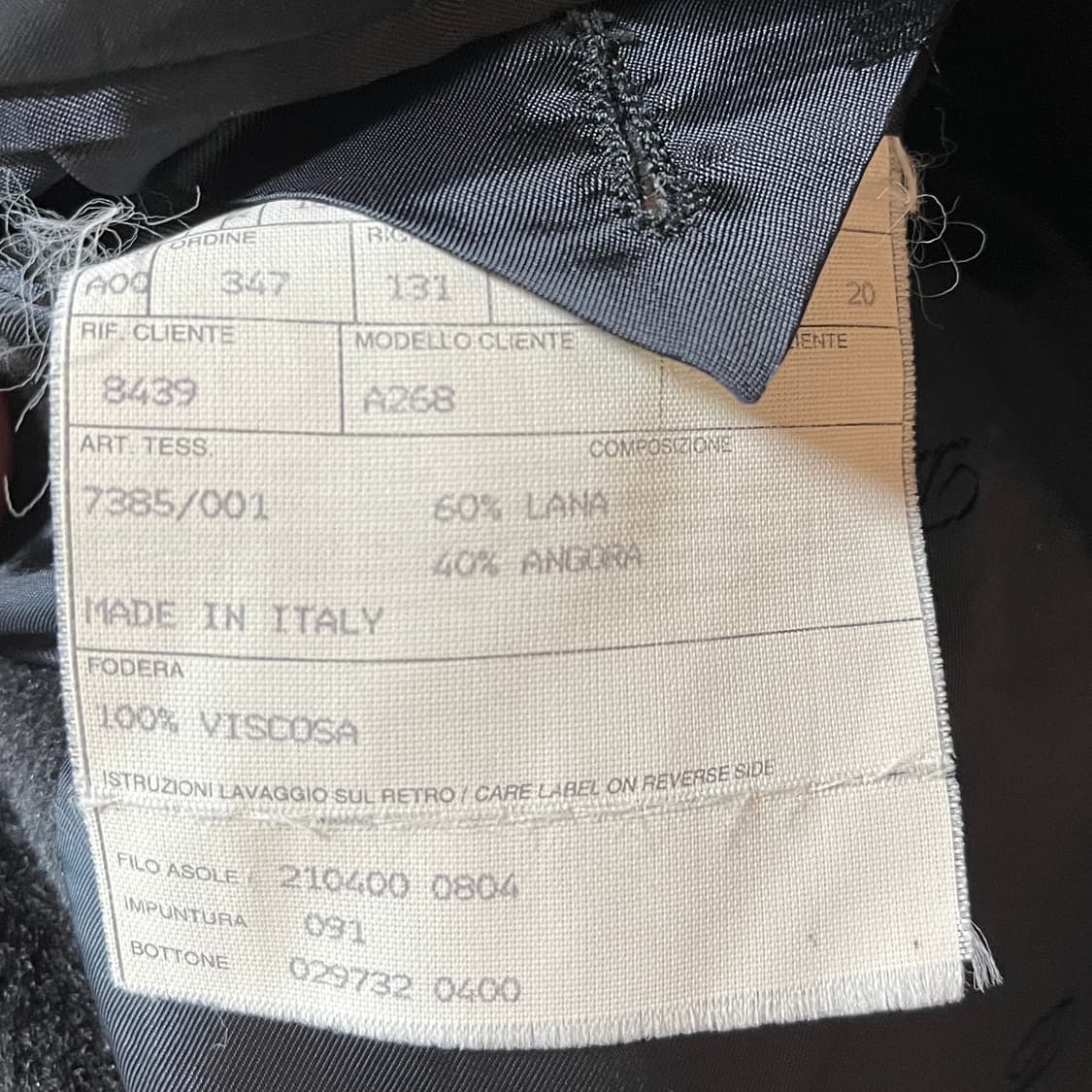 XL) ST. Dupont Made in Italy 울 앙고라 헤어리 자 상품이미지8