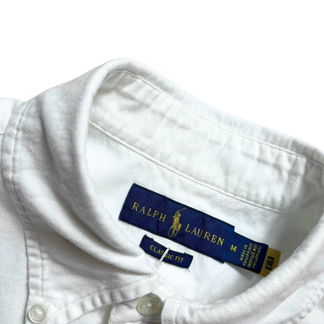 폴로 옥스퍼드면 화이트 셔츠 상품이미지3