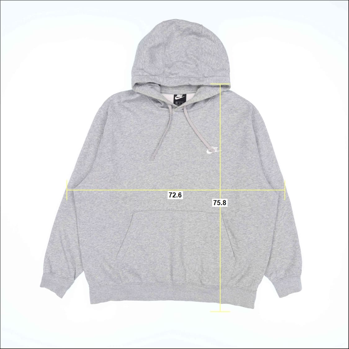 [2XL] 나이키 남성 솔로스우스 그레이 후드 티셔츠 N7057 상품이미지6