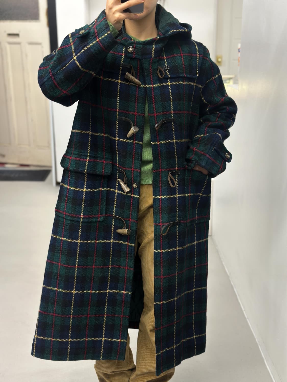 해리스트위드 더플 코트 상품이미지8