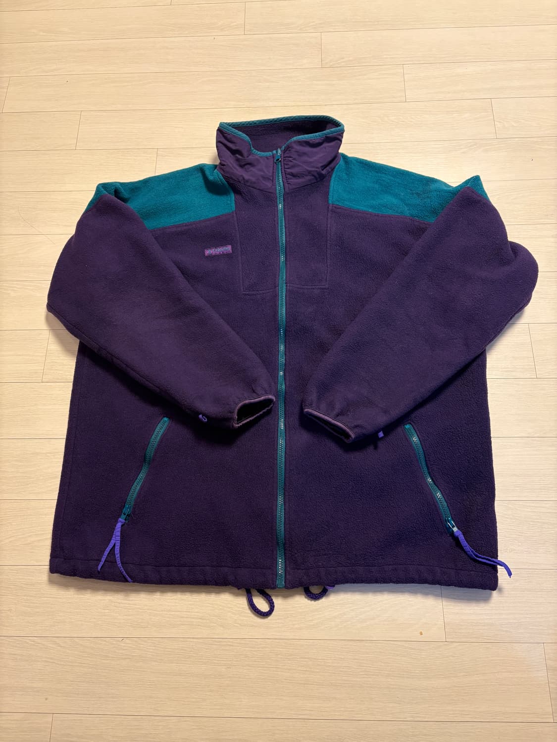 XL)90s~00s 콜럼비아 딥퍼플 플리스 집업 자켓 상품이미지1