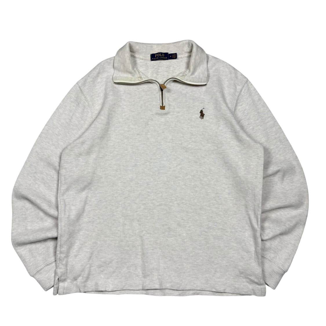 폴로 랄프로렌 오트밀컬러 하프집업 상품이미지1