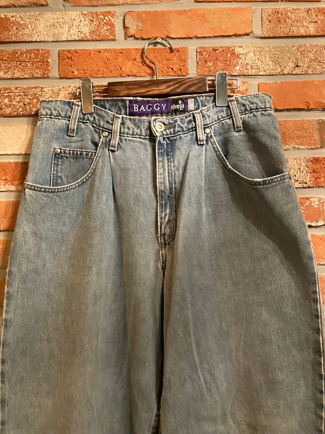 90s USA 빈티지 리바이스 실버탭 배기핏 데님 팬츠 상품이미지3