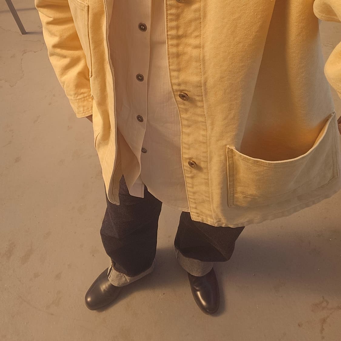 풀카운트 하드 캔버스 머스타드 초어자켓 상품이미지3