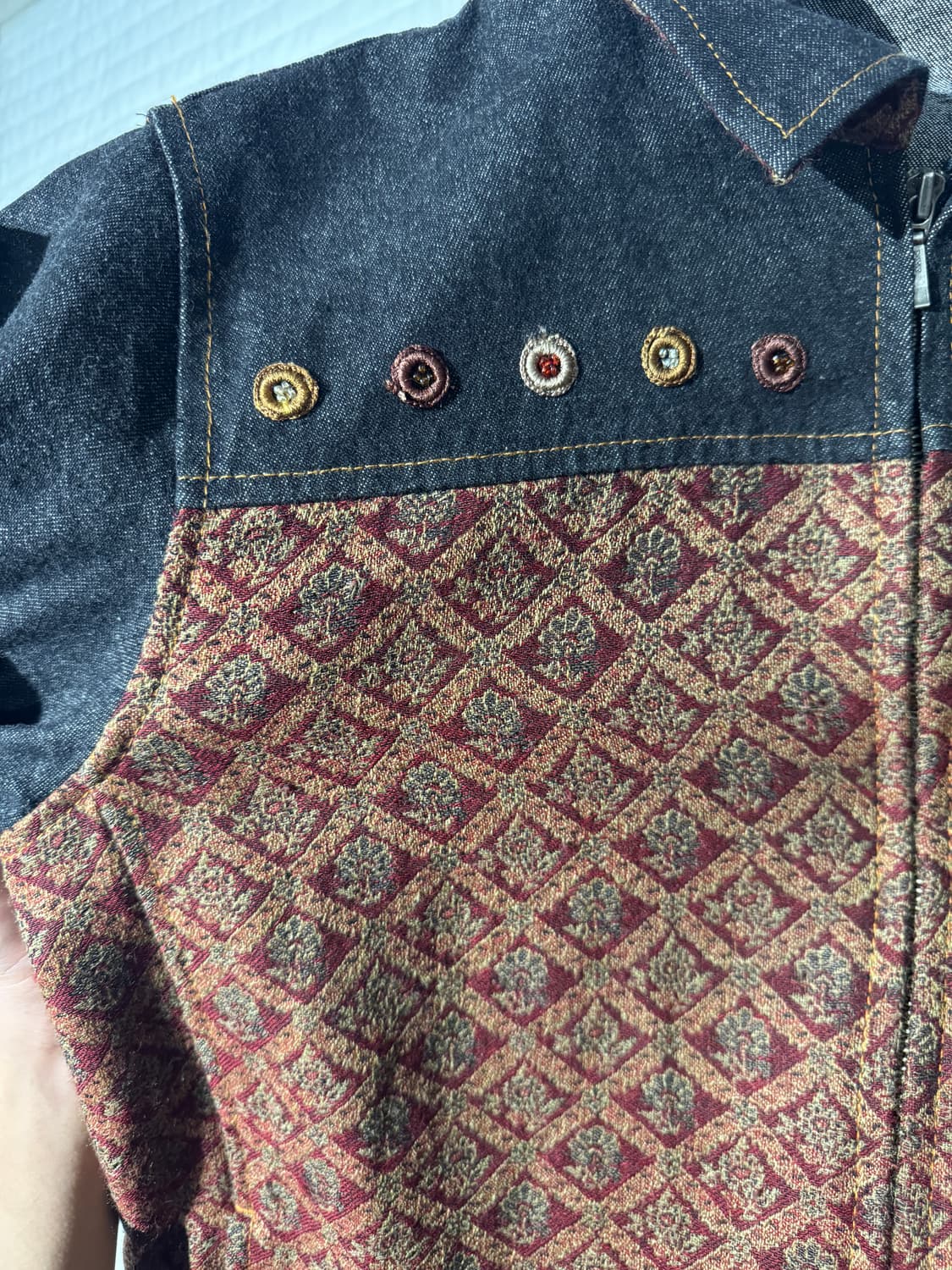 웨스턴 디테일 청자켓 상품이미지4