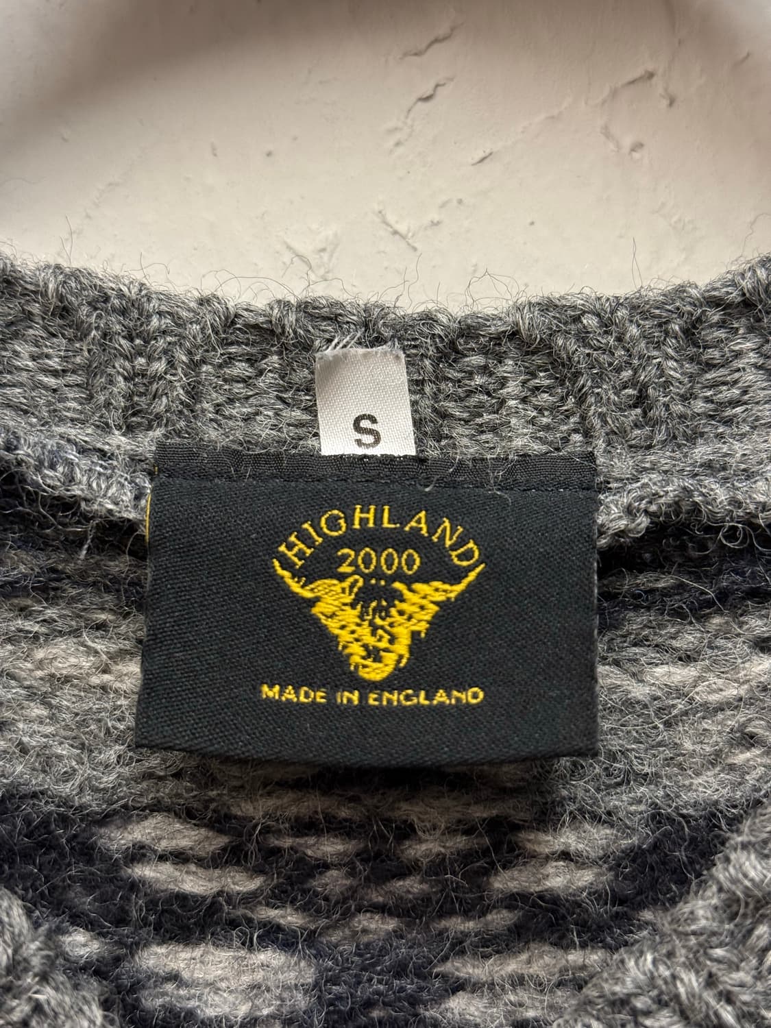 HIGHLAND British Wool Fair Isle Knit Ves 상품이미지6