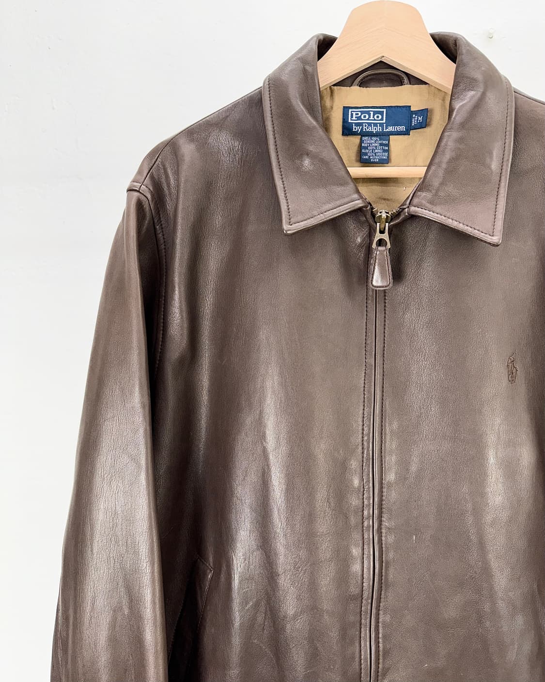 폴로 랄프로렌 브라운 쉽 맥스 웰 블루종 레더 자켓 상품이미지2