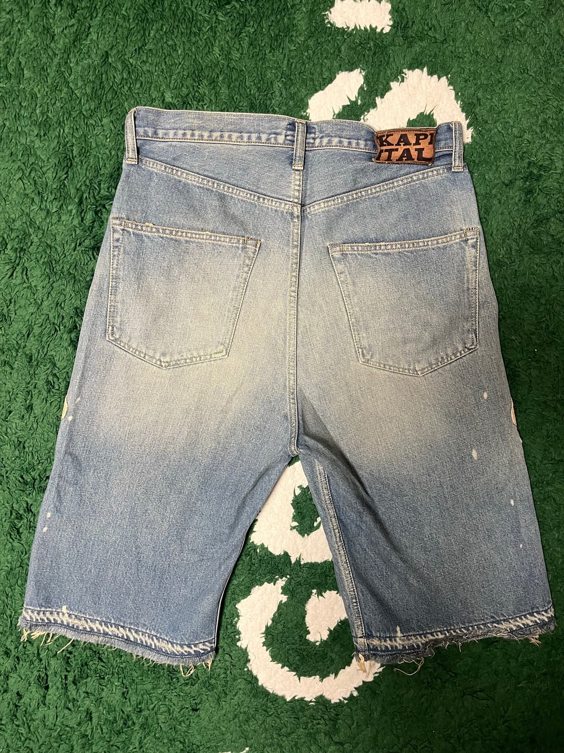 [32] 캐피탈 본 데님 숏 팬츠 인디고 상품이미지4