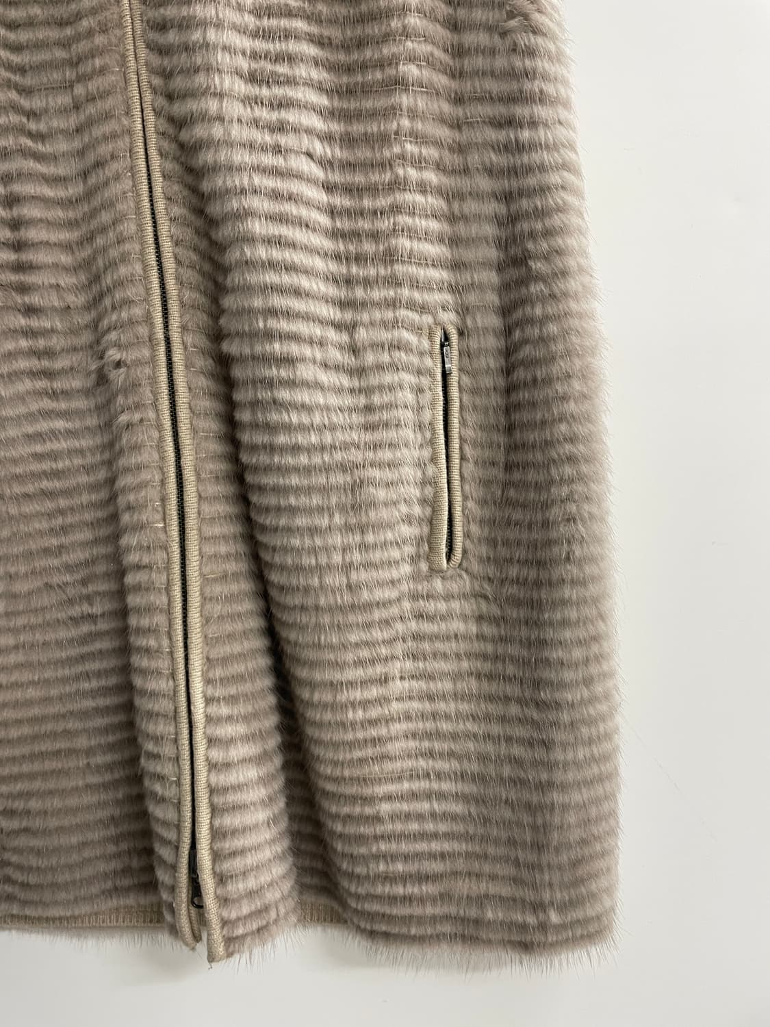 밍크 이태리 베스트 롱자켓 상품이미지3