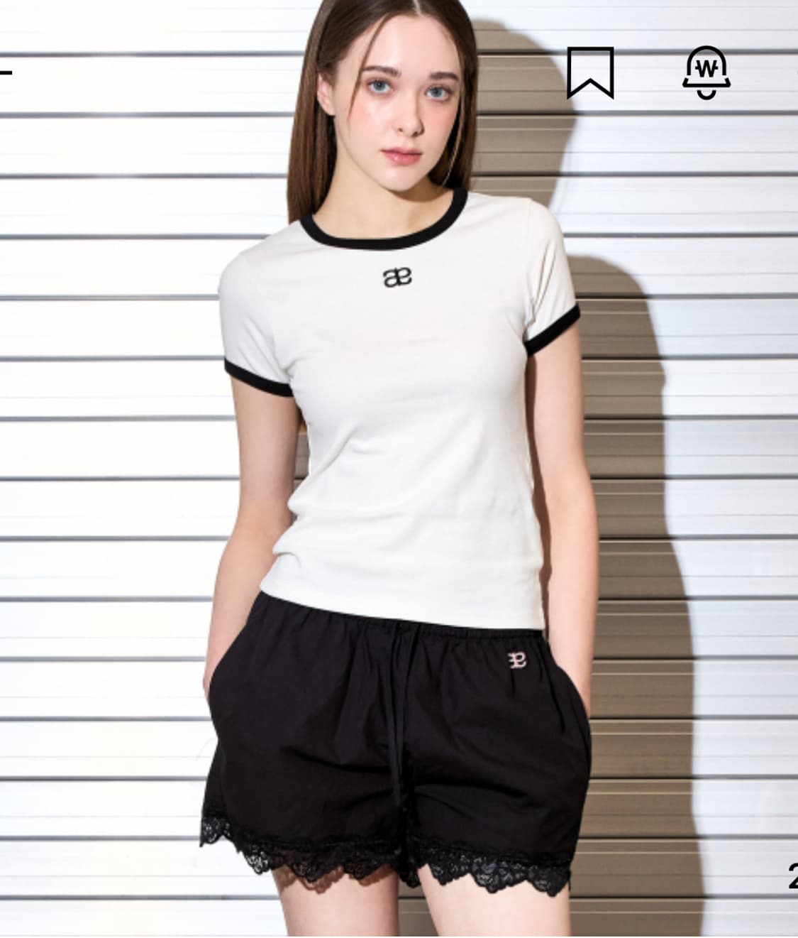 베테제 오브에 레이스 포인트 숏 팬츠 (Black) 상품이미지2