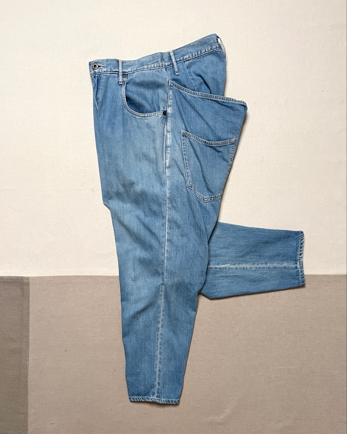캐피탈 워시드 데님 사루엘 팬츠 kapital denim pants 상품이미지3