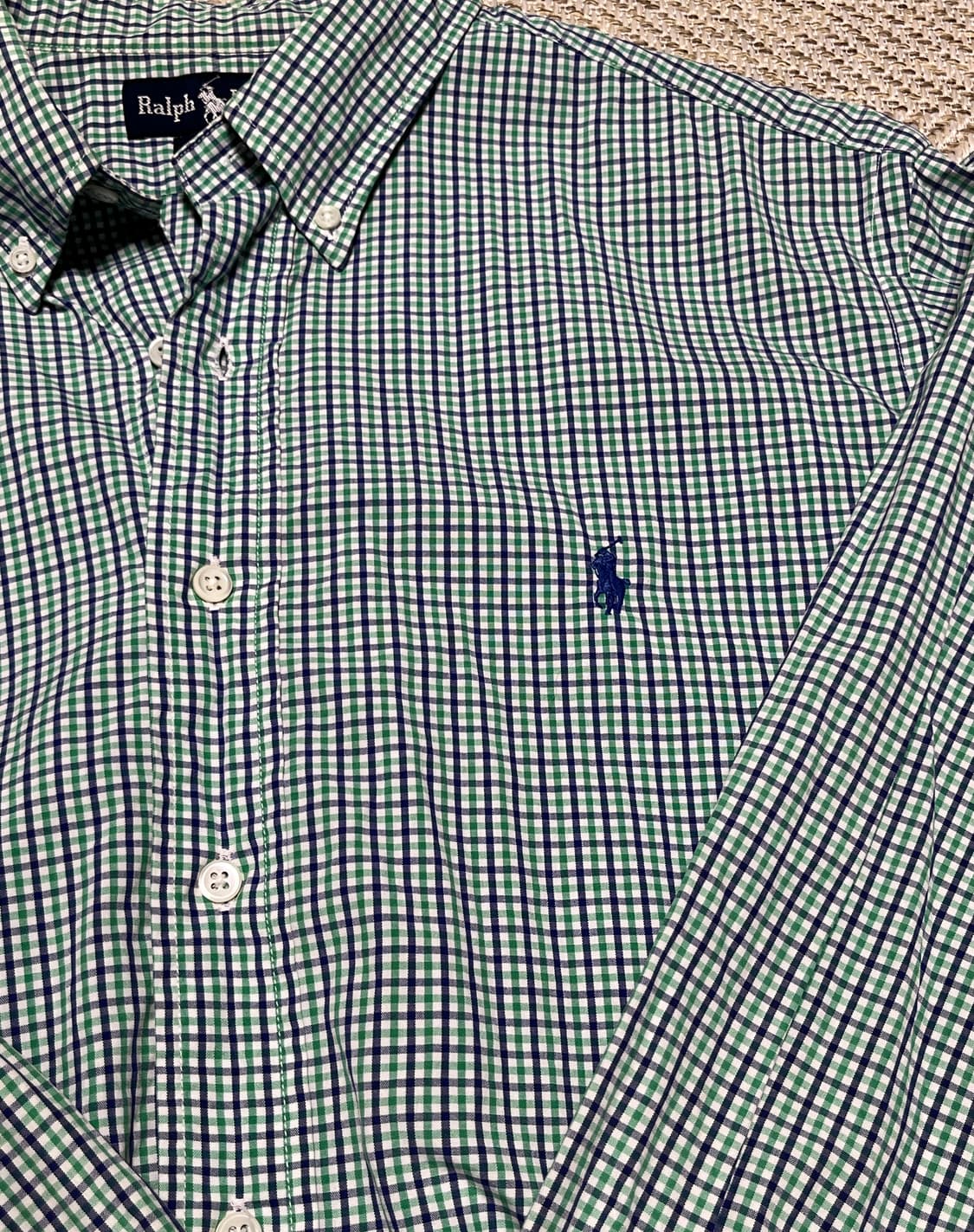 공용 폴로랄프로렌 잔체크 셔츠 남방 100 상품이미지8