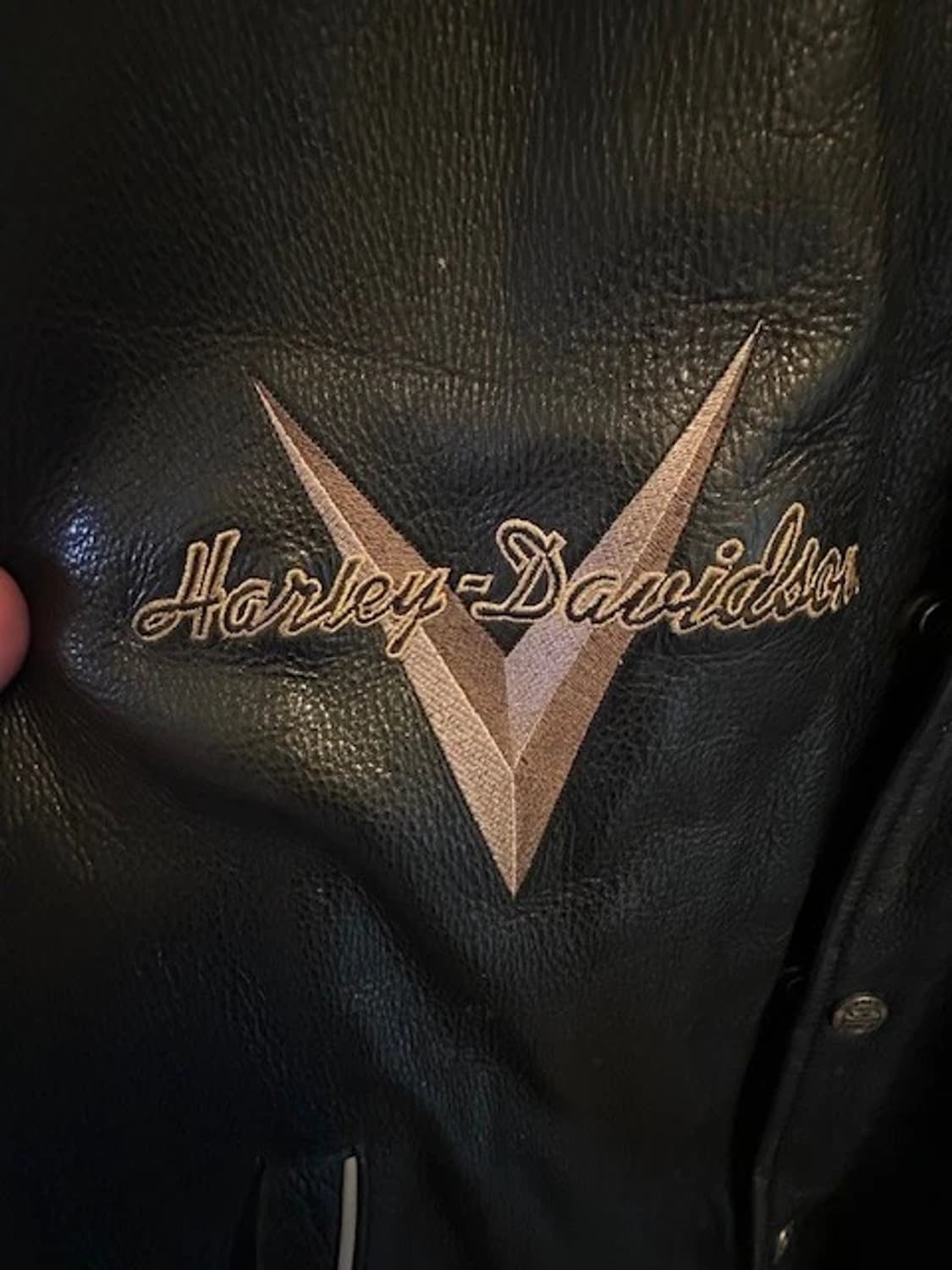 00s 할리데이비슨 레더 봄버 자켓 풀그레인 레더 자켓 상품이미지6