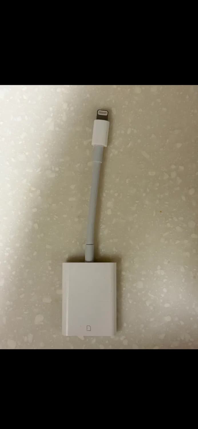 애플 정품 sd카드 리더기 8핀 상품이미지1