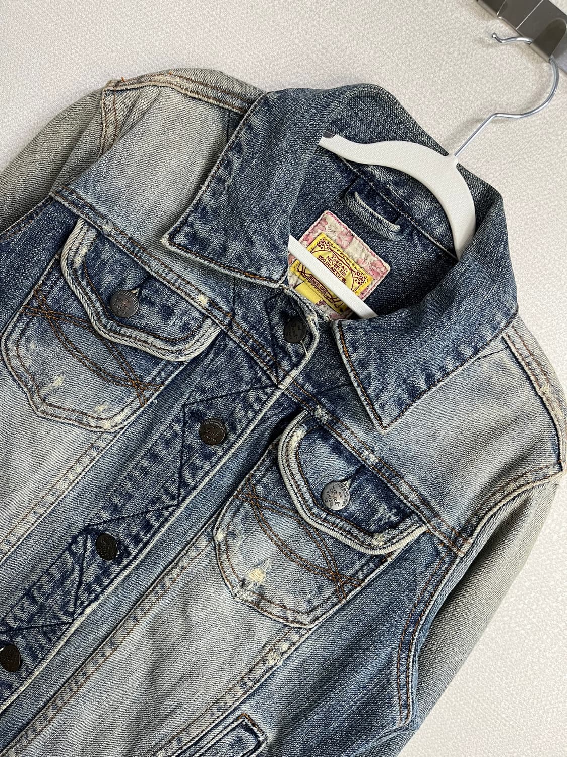 아베크롬비 Y2K 데님 청자켓 상품이미지3