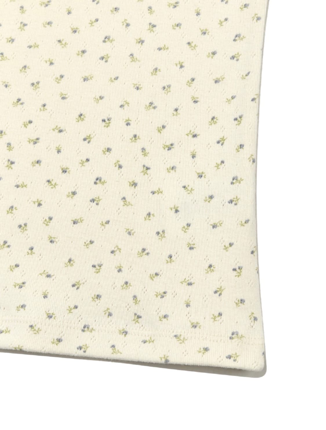 Glowny eyelet button tee - vanilla bloom 상품이미지3