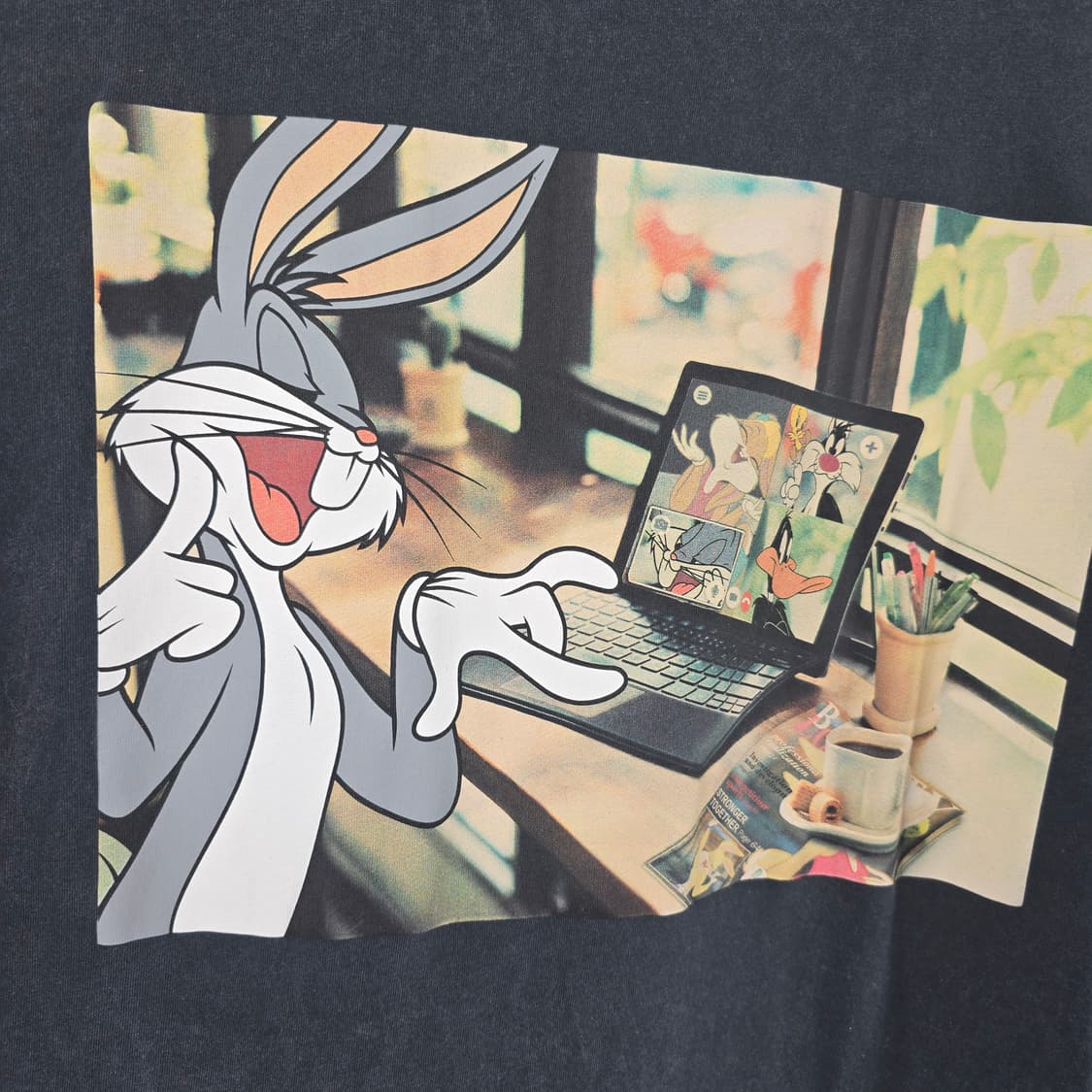 ZARA × LOONEY TUNES 오버핏 반팔 티셔츠 상품이미지4