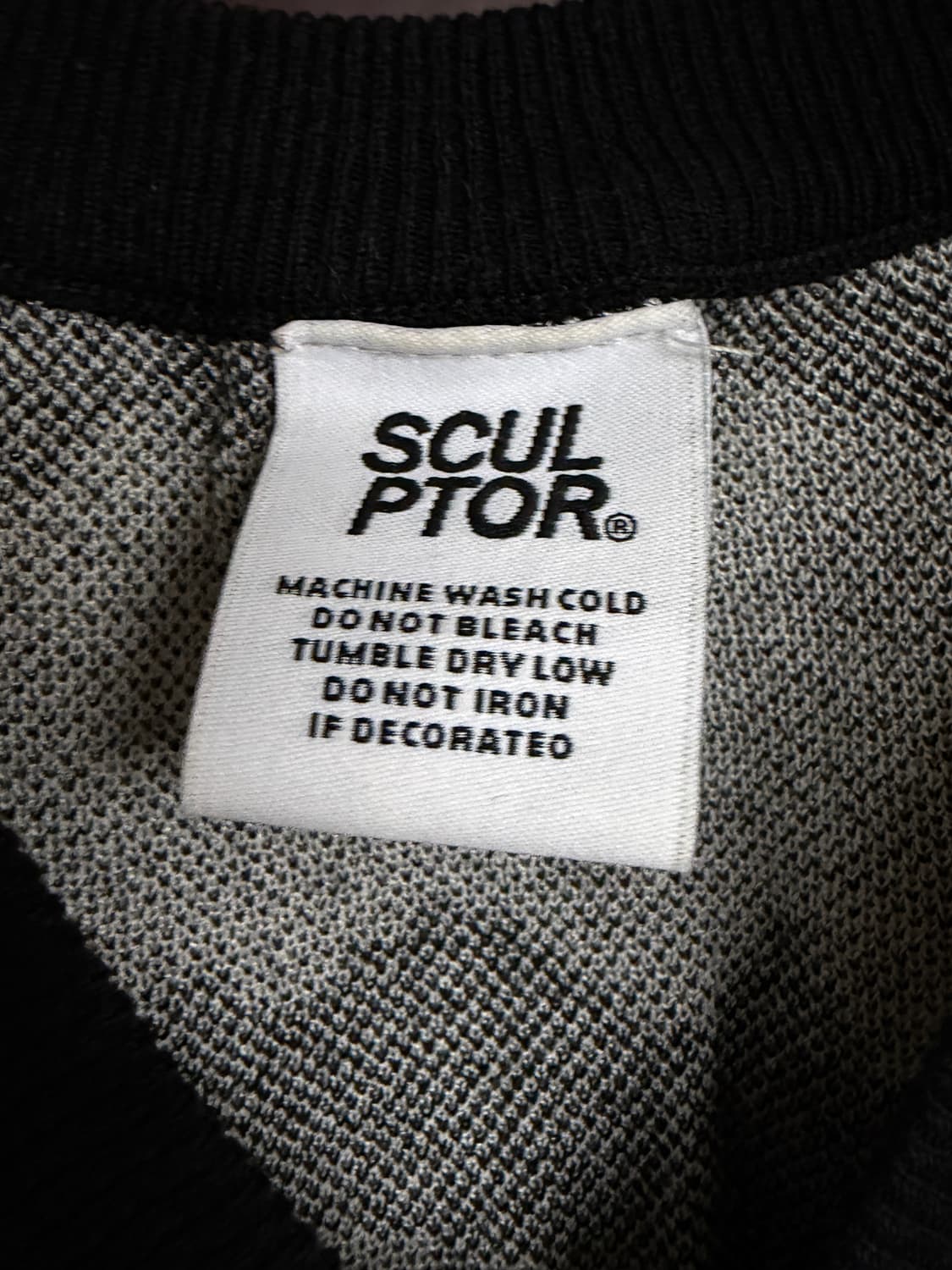 스컬프터 니트조끼 판매 상품이미지2