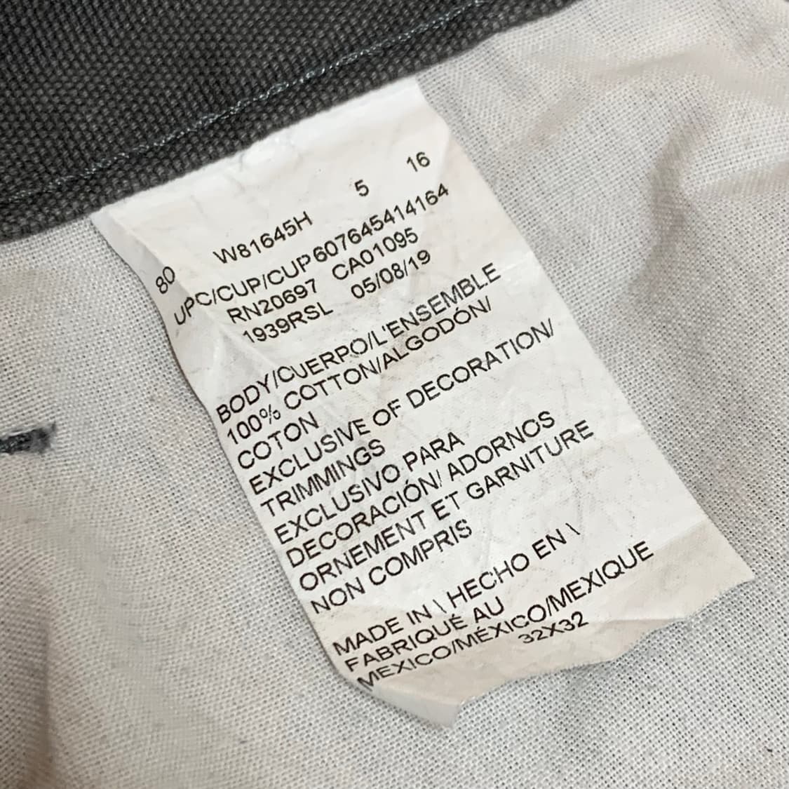 dickies carpenter pants charcoal 상품이미지7